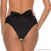 SWSMCLT Women's Bow Bikini Bottoms Triangle Thong Swim Briefs Low Rise Swimsuit Shorts Black B07MTWHPKW